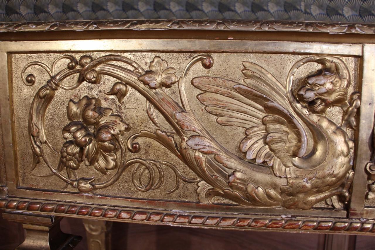 19th Century Gilded Wood Planter For Sale 4
