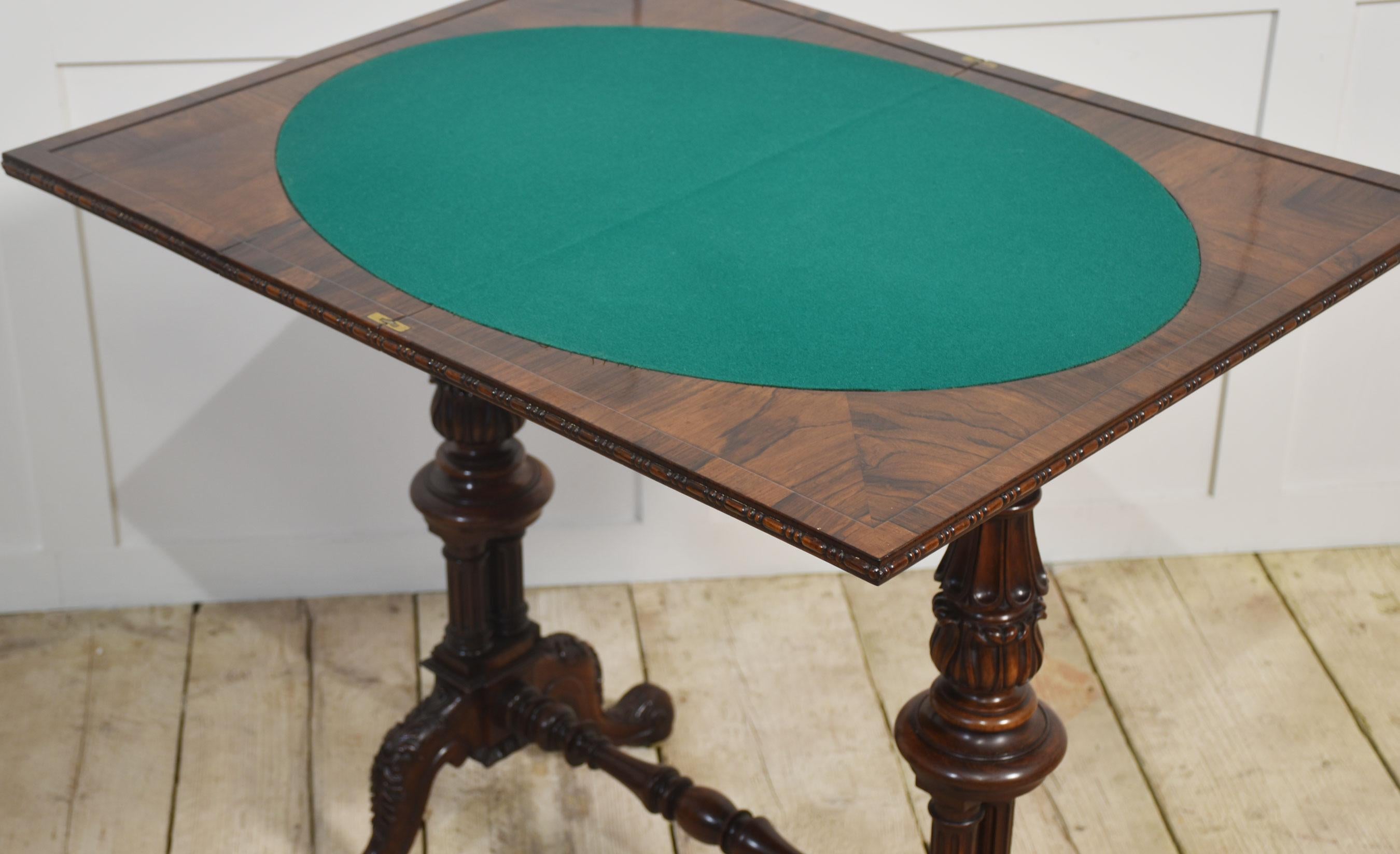 19th century Gillows design card table For Sale 4