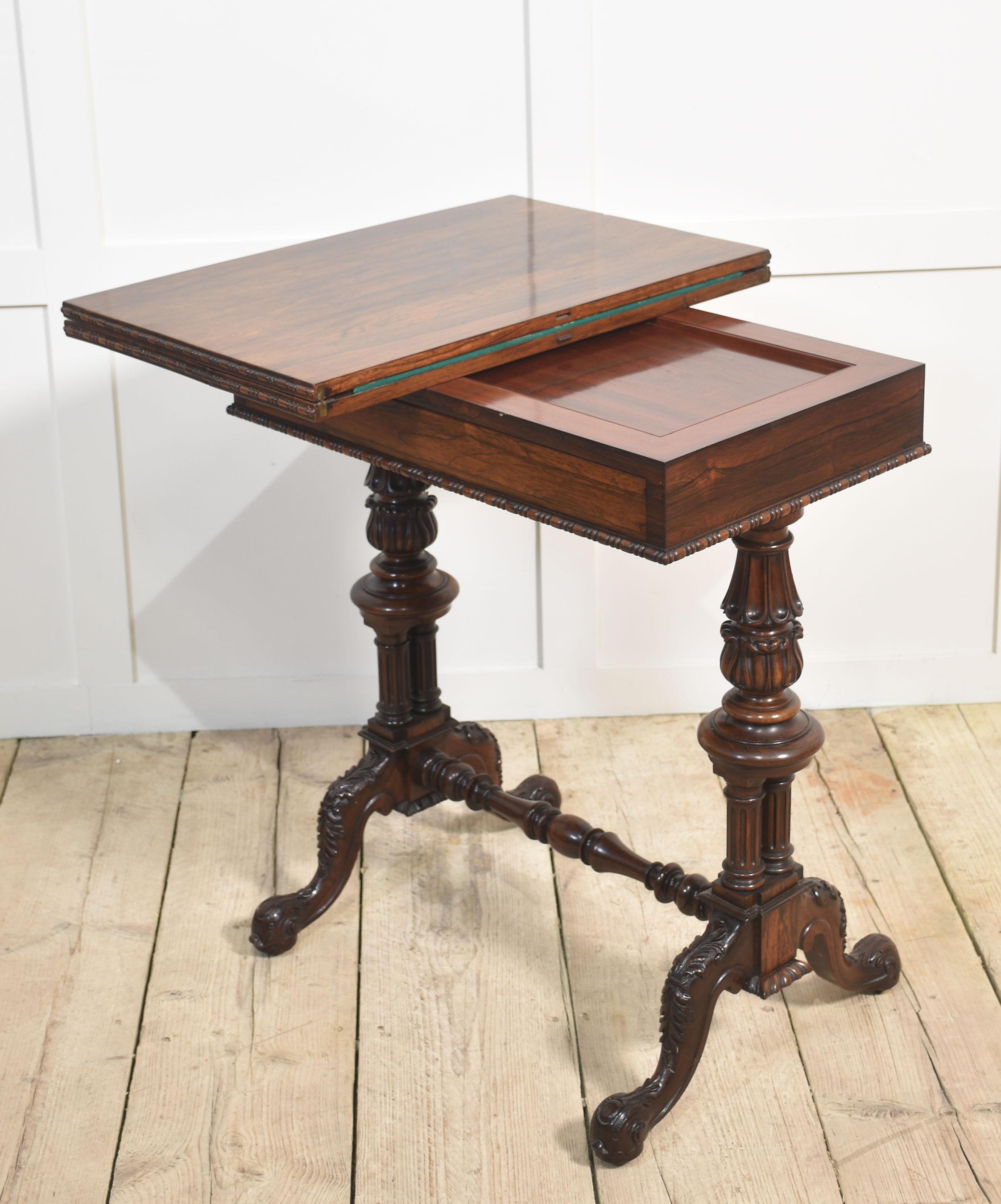 19th century Gillows design card table For Sale 2