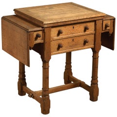 19th Century Gillows Metamorphic Oak Work Table