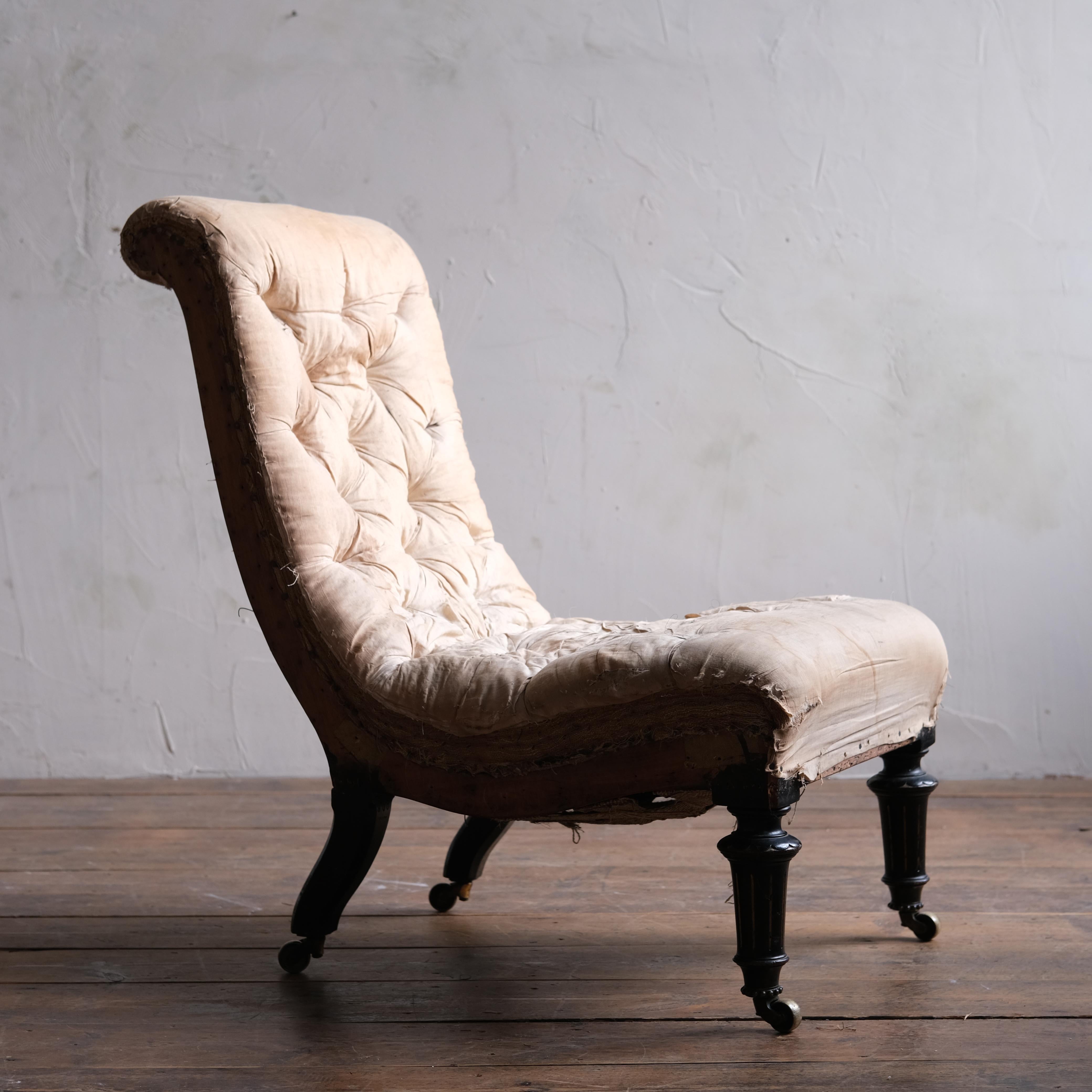 victorian slipper chair