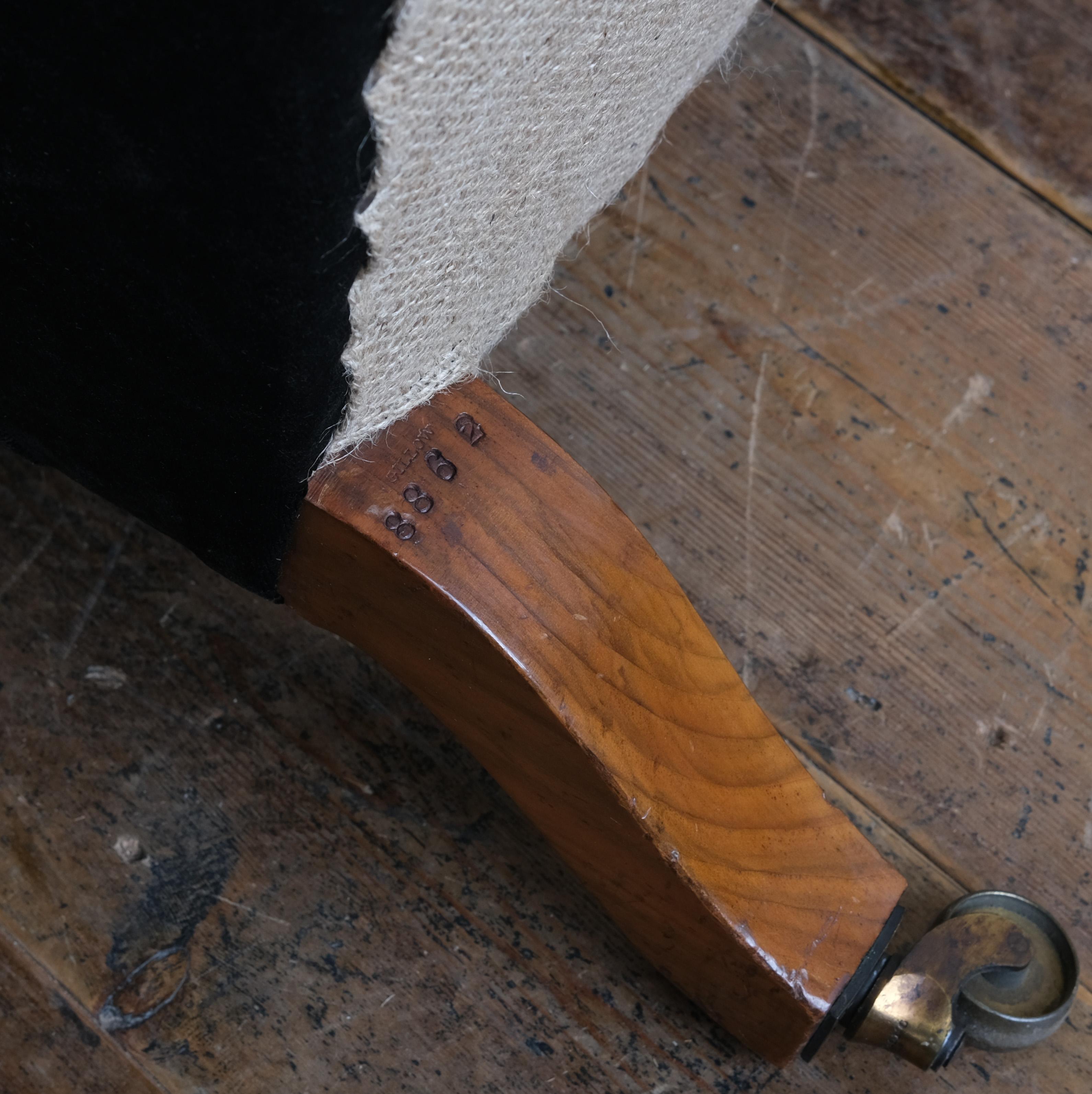19th Century Gillows Walnut Open Armchair 12