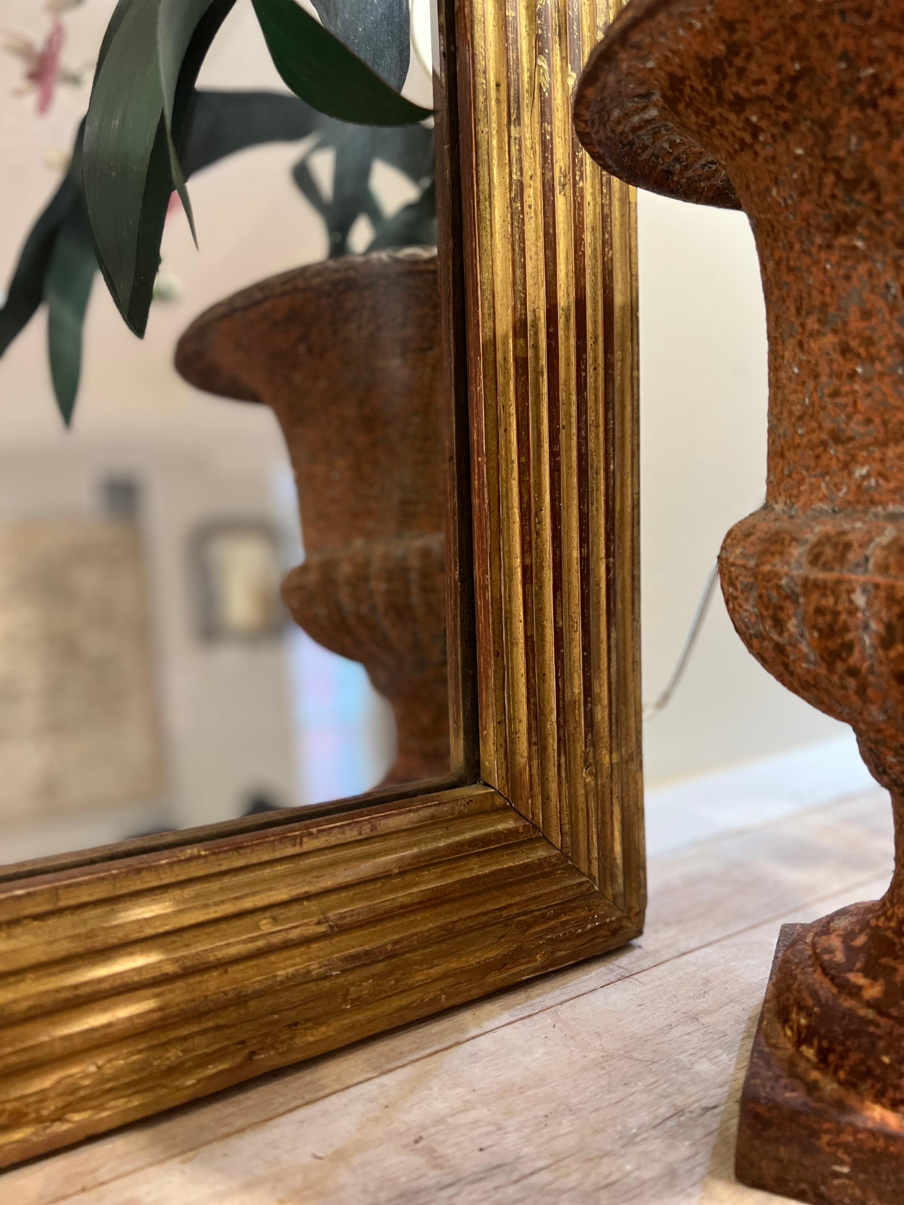 19th Century Gilt Baguette Directoire Mirror For Sale 2