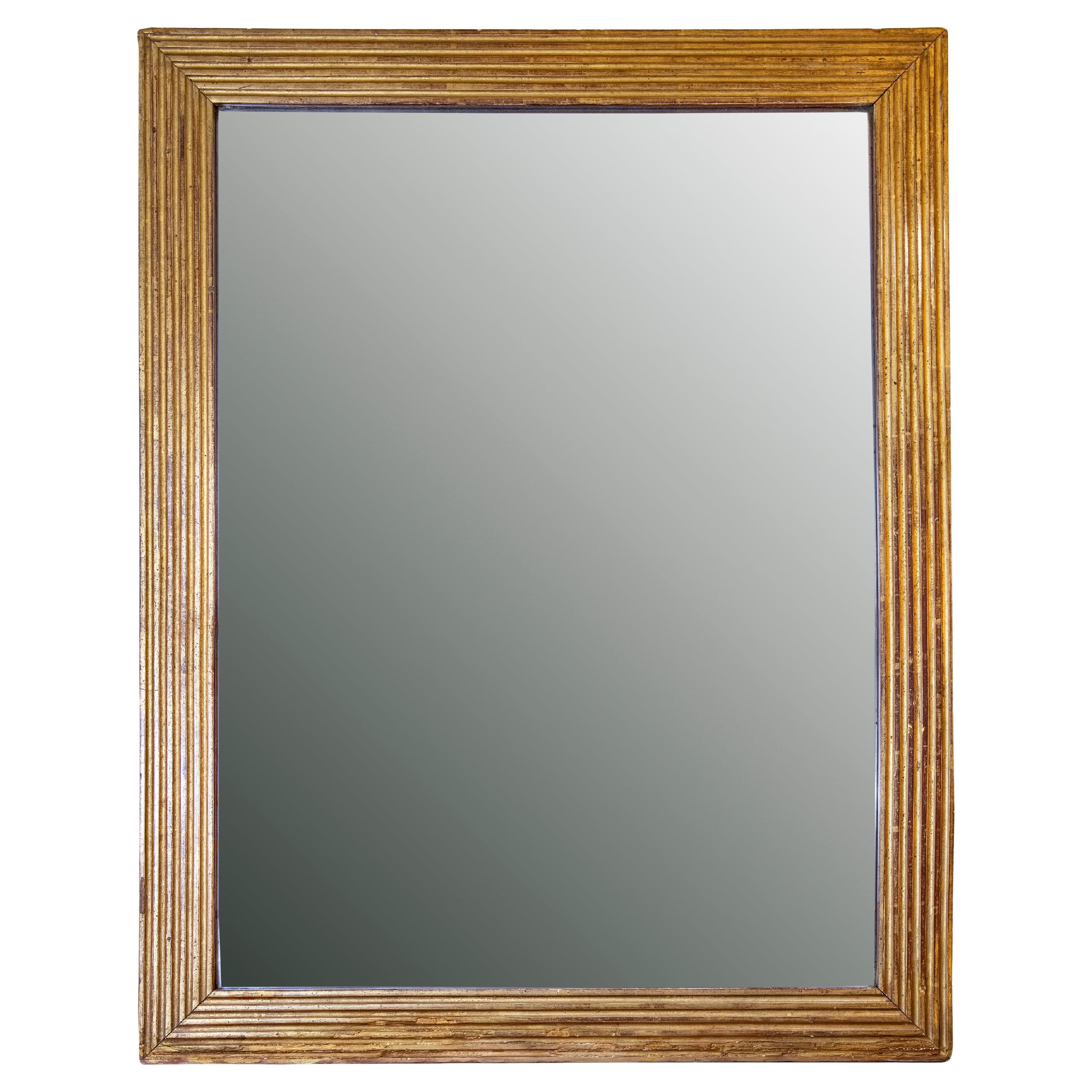 19th Century Gilt Baguette Directoire Mirror For Sale