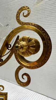 19th Century Gilt Bronze and Crystal Glass Centerpiece Attributed to Baccarat