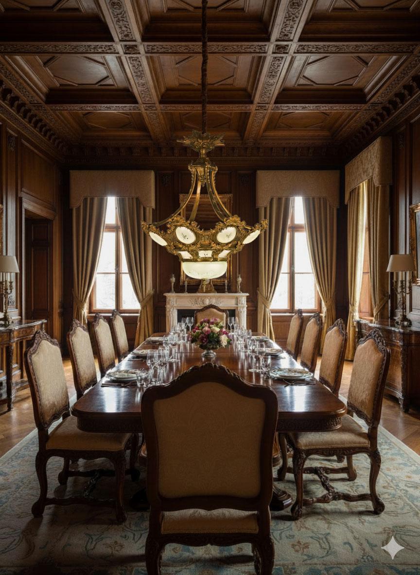 Un raffinato lampadario in bronzo dorato e cristallo in stile Regence. La parte superiore raffigura raggi di sole e nuvole che poggiano su una scatola che emette quattro bracci che reggono il corpo del lampadario. Il corpo del lampadario è