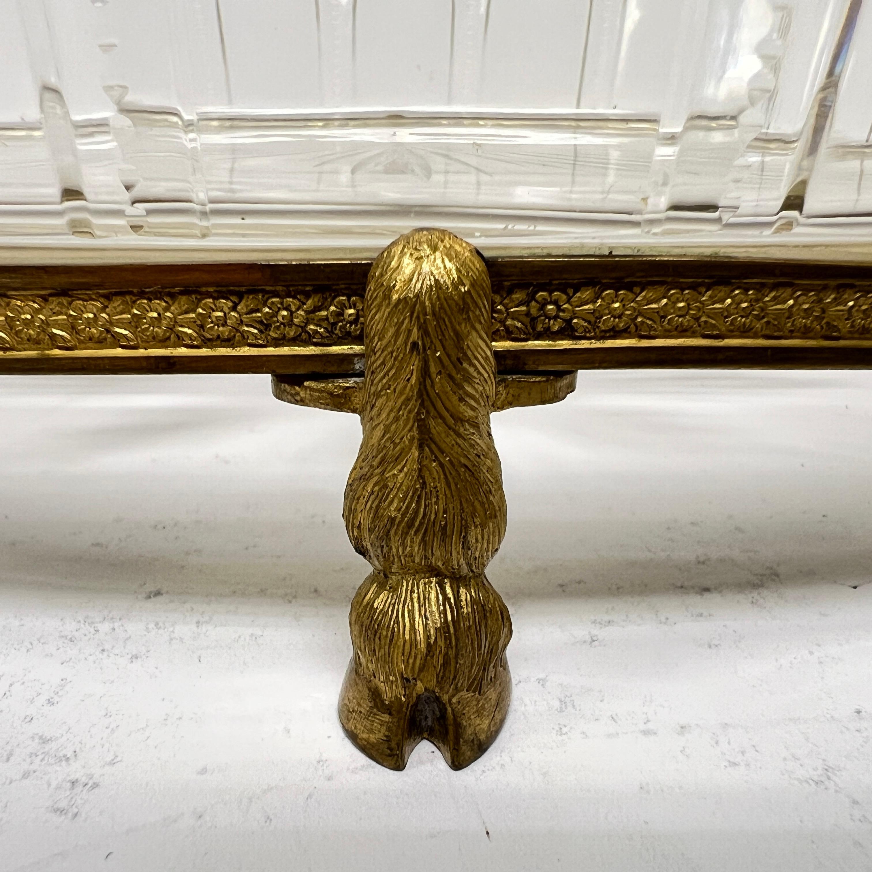 Schale aus vergoldeter Bronze und geschliffenem Glas aus dem 19. Jahrhundert, Baccarat zugeschrieben im Angebot 13