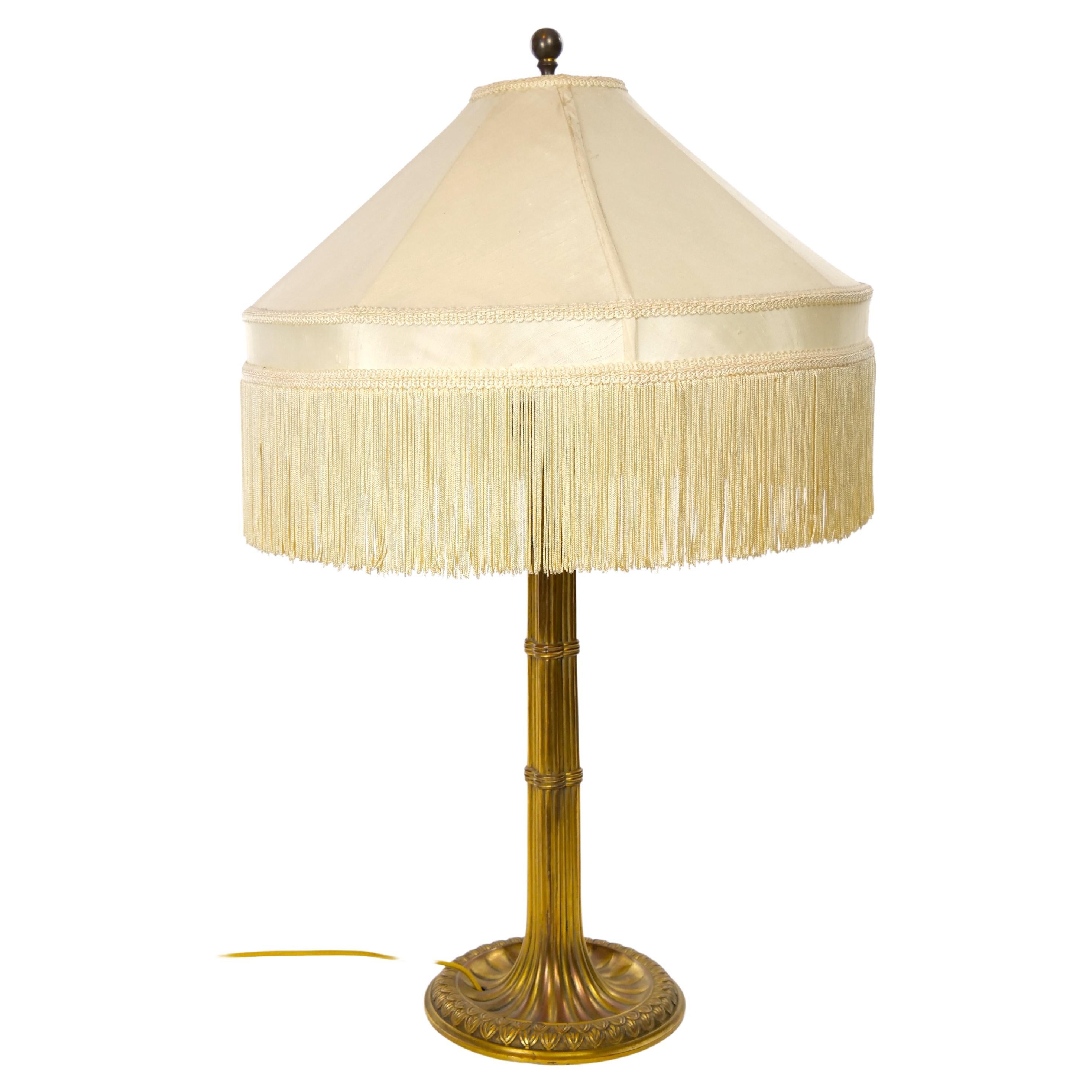Vergoldete Bronze-Kerzenständer-Tischlampe im Stil des 19. Jahrhundert im Angebot 9