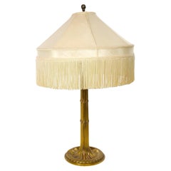 19th Century Gilt Bronze Candlestick Style Table Lamp