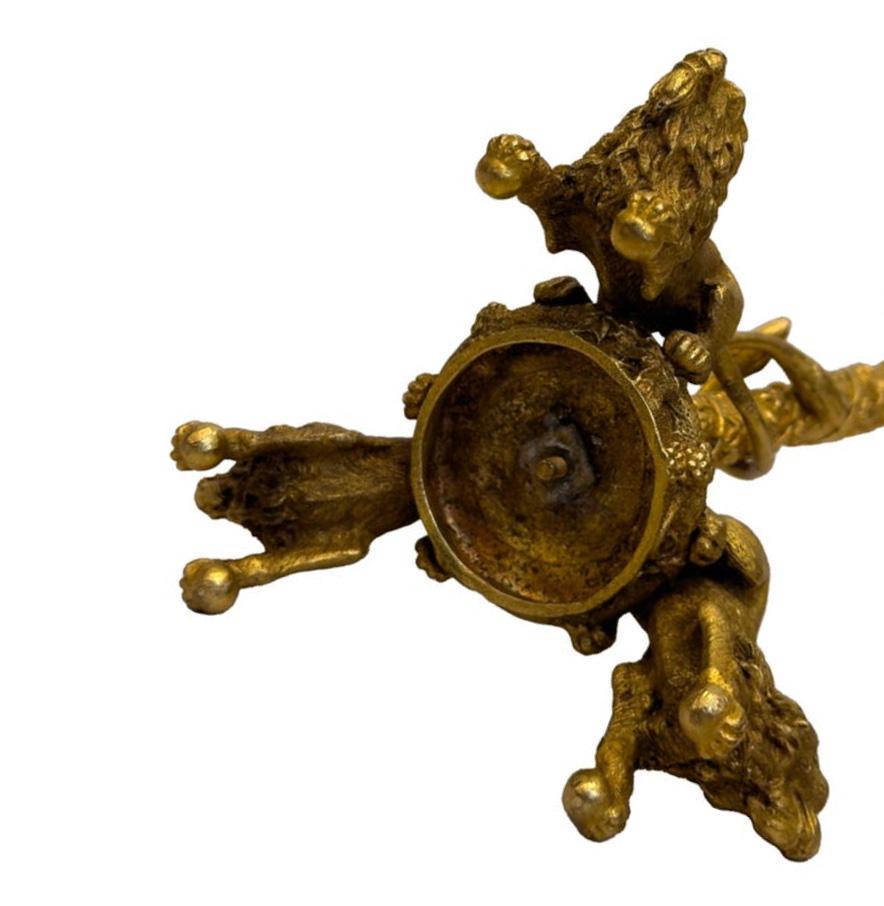 Candelieri in bronzo dorato del XIX secolo di Christophe Fratin in vendita 1