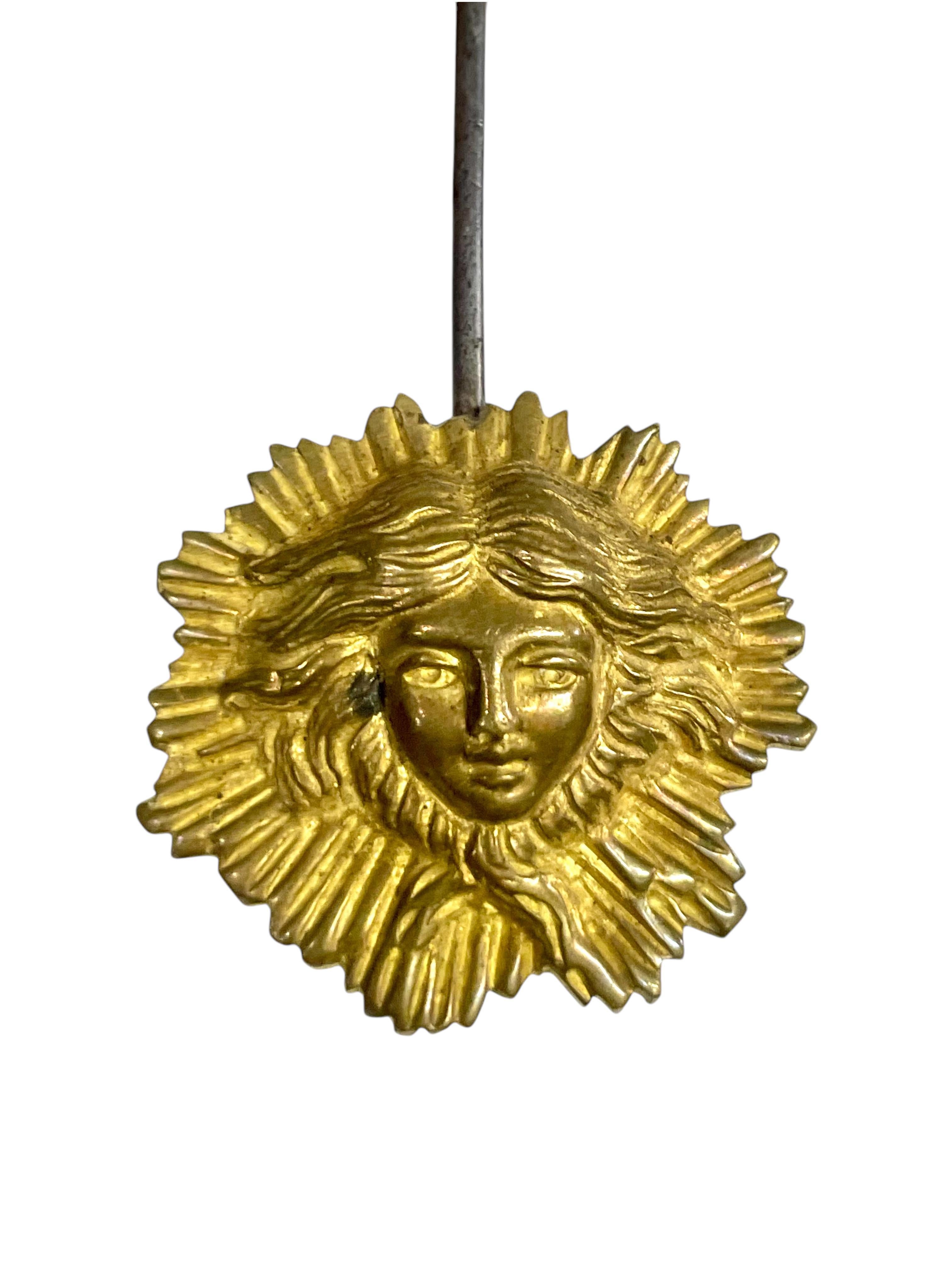19th Century Gilt Bronze Cathedral Mantel Clock For Sale 11
