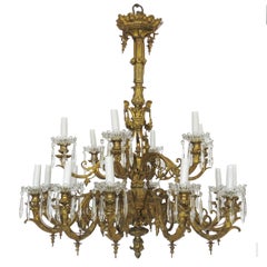 19th Century Gilt Bronze Chandelier