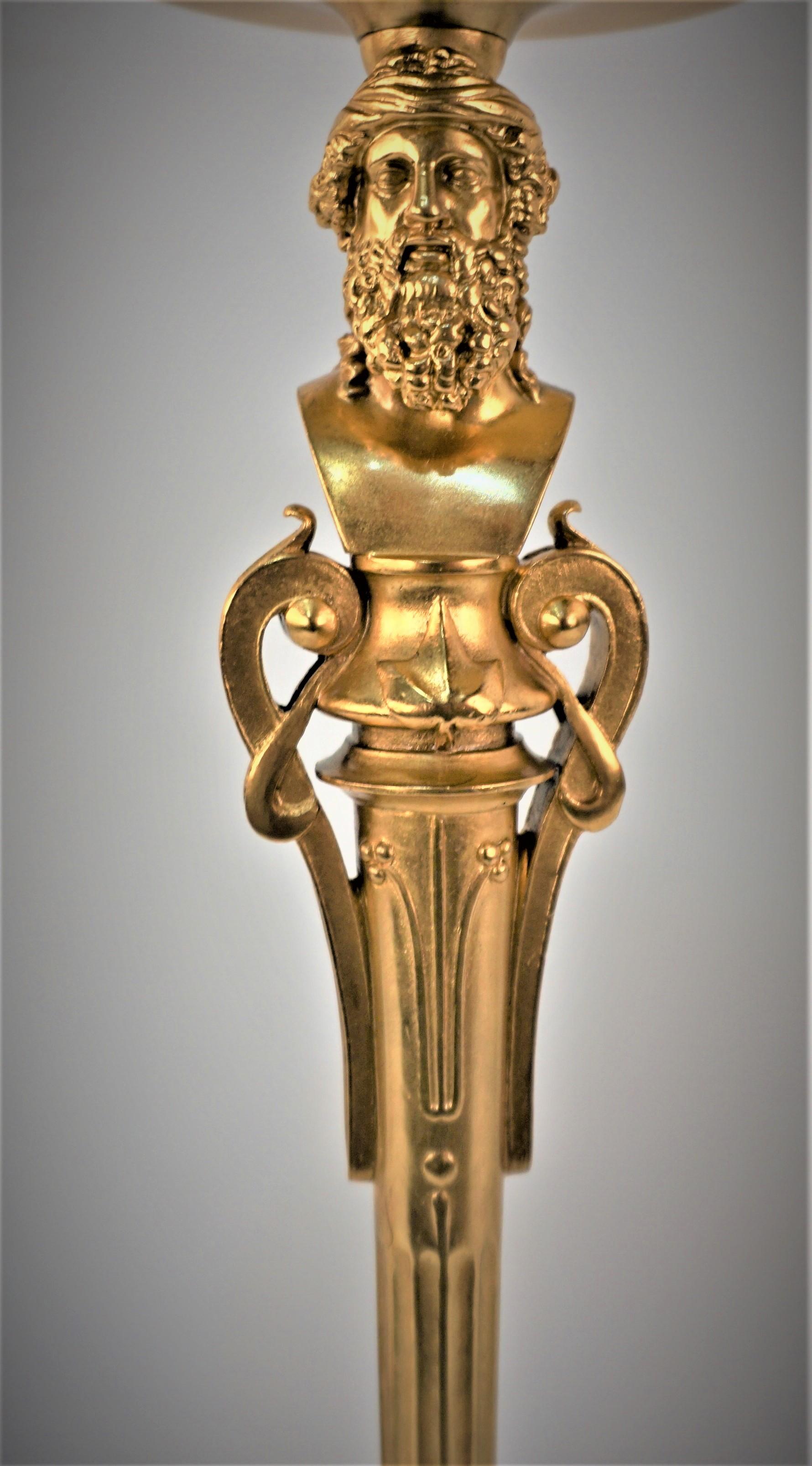 19. Jahrhundert Vergoldete Bronze Classic Style Kerzenhalter von Barbedienne im Angebot 6