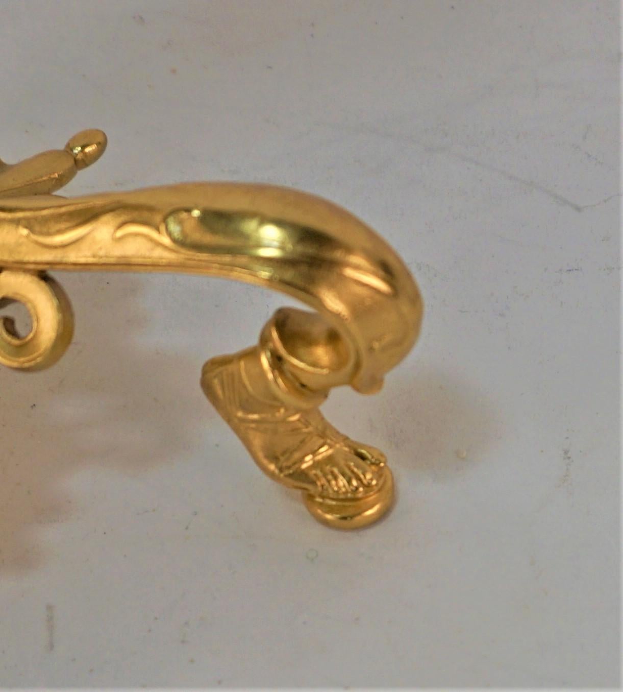 19. Jahrhundert Vergoldete Bronze Classic Style Kerzenhalter von Barbedienne im Angebot 7