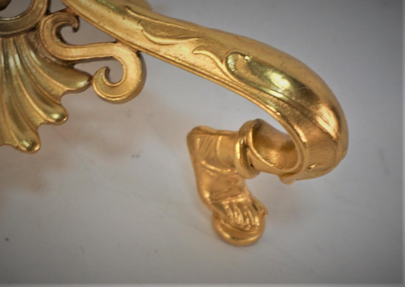 19th Century Gilt Bronze Classic Style Candlesticks by Barbedienne In Good Condition For Sale In Fairfax, VA