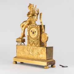 19th Century Gilt Bronze Clock.