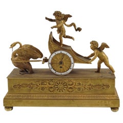 Horloge en bronze doré du 19ème siècle signée Thomire and Cie