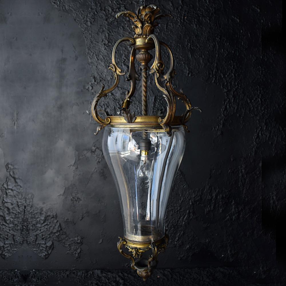 Victorian 19th Century Gilt Bronze Lantern 