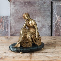 19th Century Gilt Bronze Model of Sappho