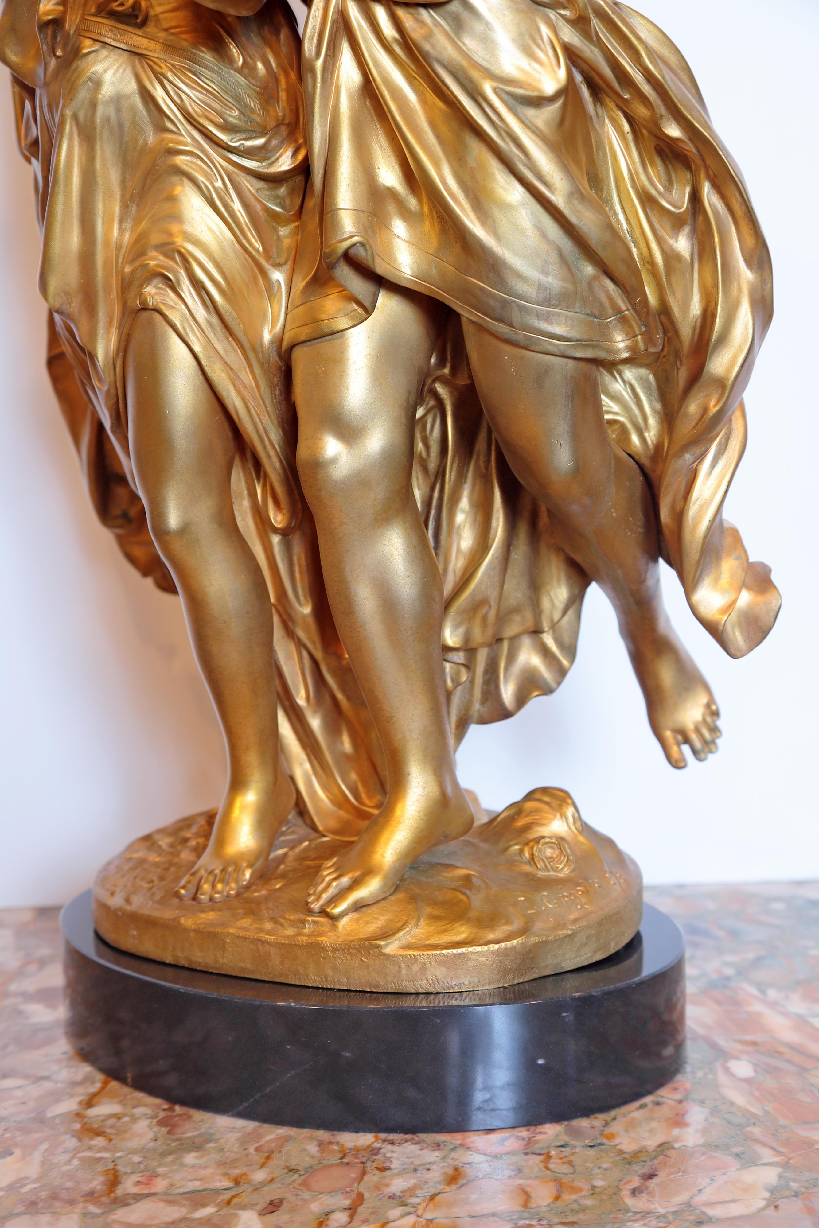 French 19th Century Gilt Bronze Sculpture