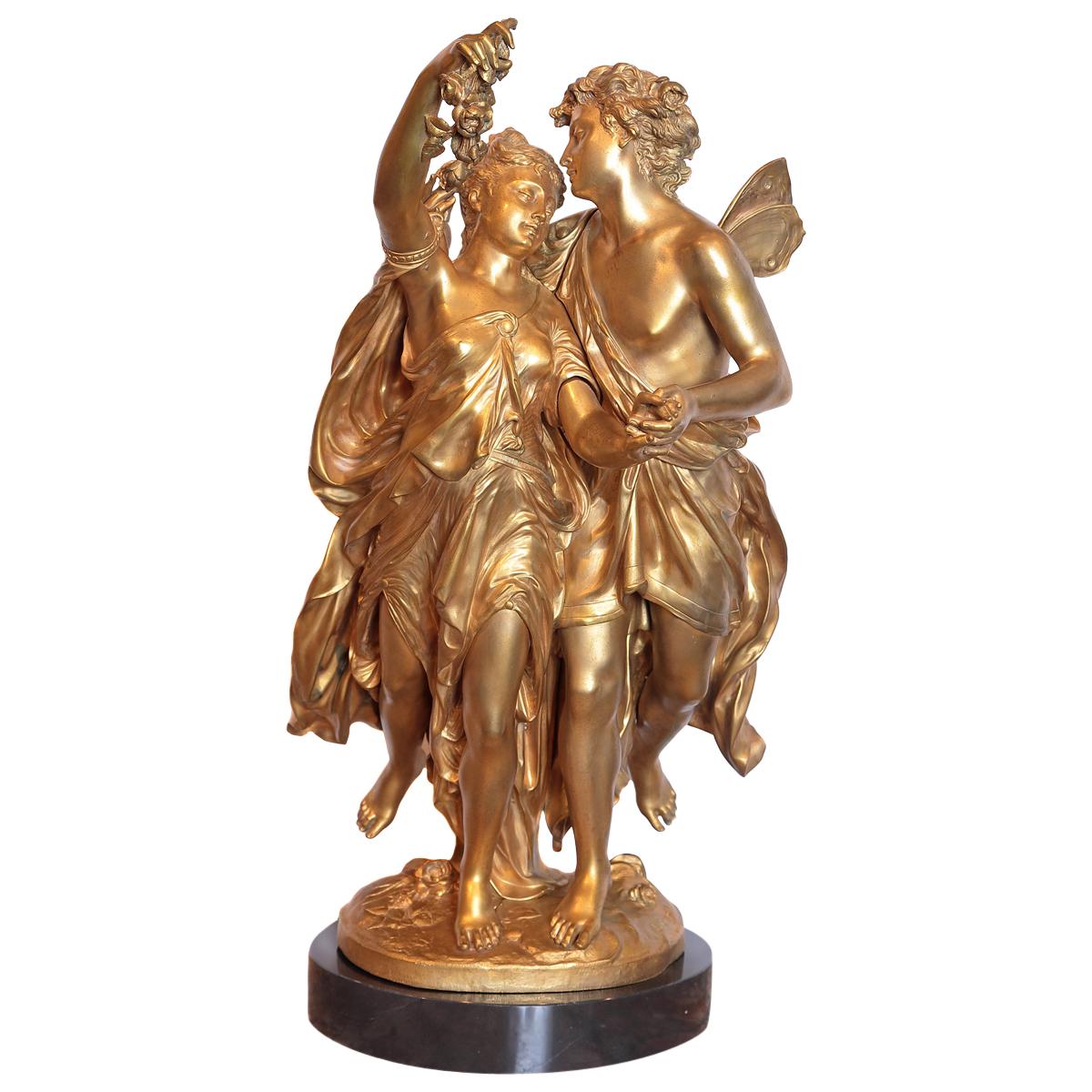 19th Century Gilt Bronze Sculpture