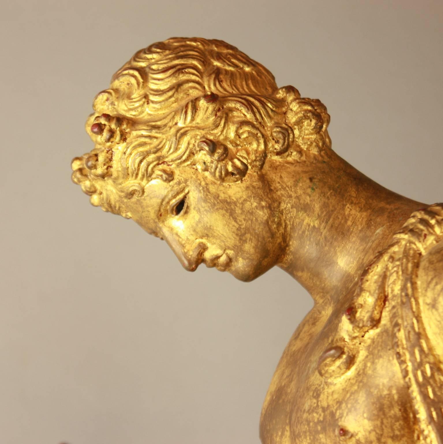 Vergoldete Bronzeskulptur von Dionysos aus dem 19. Jahrhundert im Angebot 4