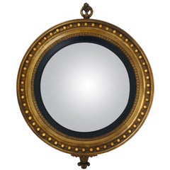 19th Century Gilt Convex Mirror