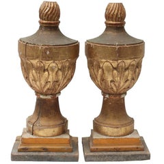 19th Century Gilt Finials