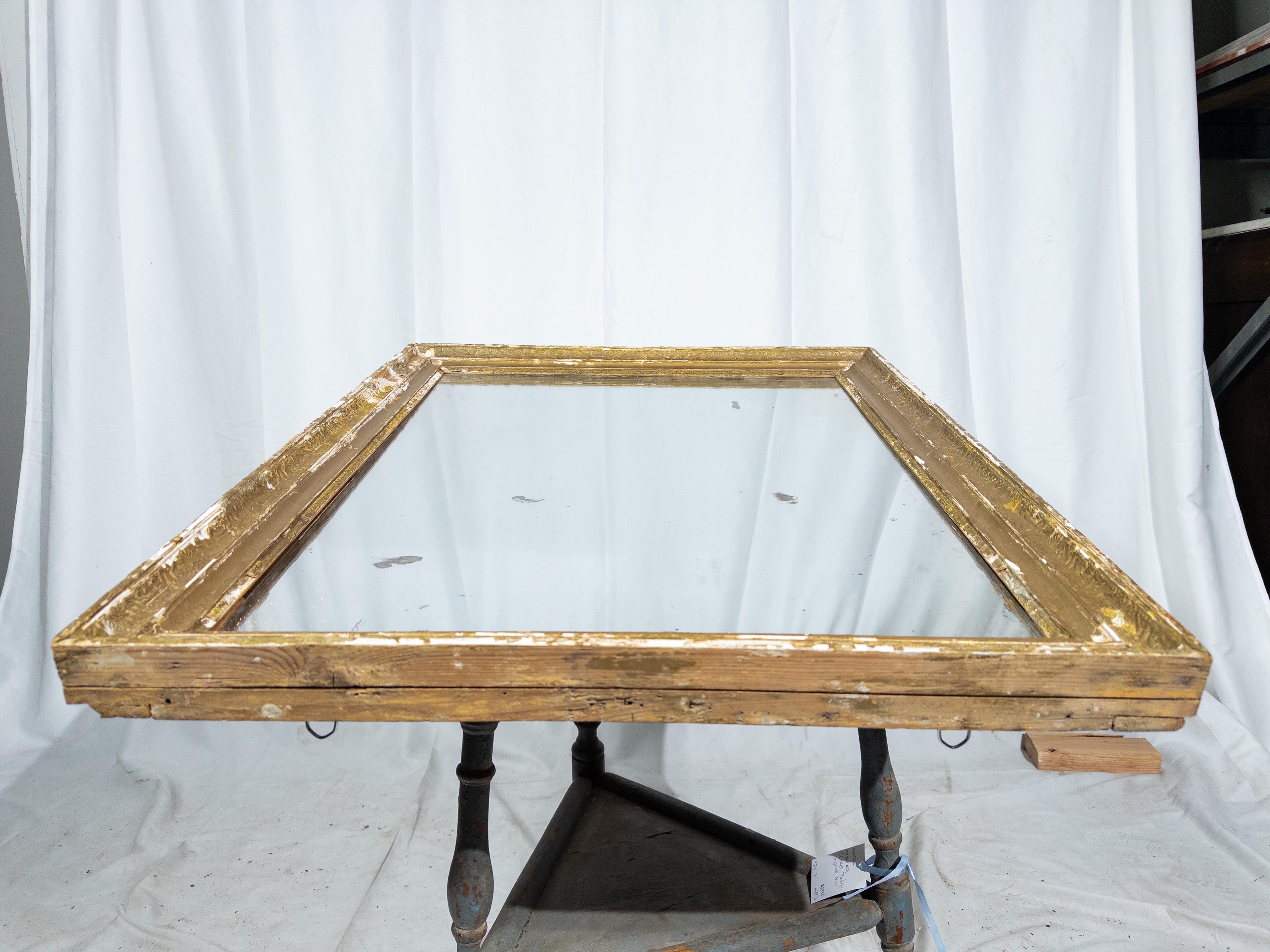 French 19th Century Gilt Frame Antique Mirror For Sale