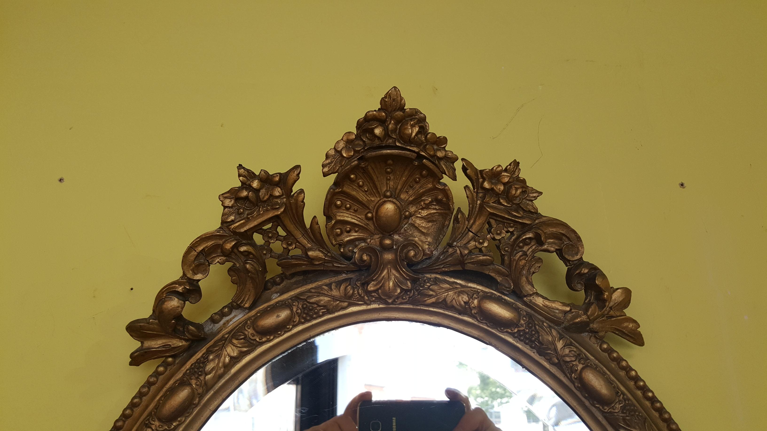 19th Century Gilt Framed Mirror In Good Condition For Sale In Altrincham, Cheshire