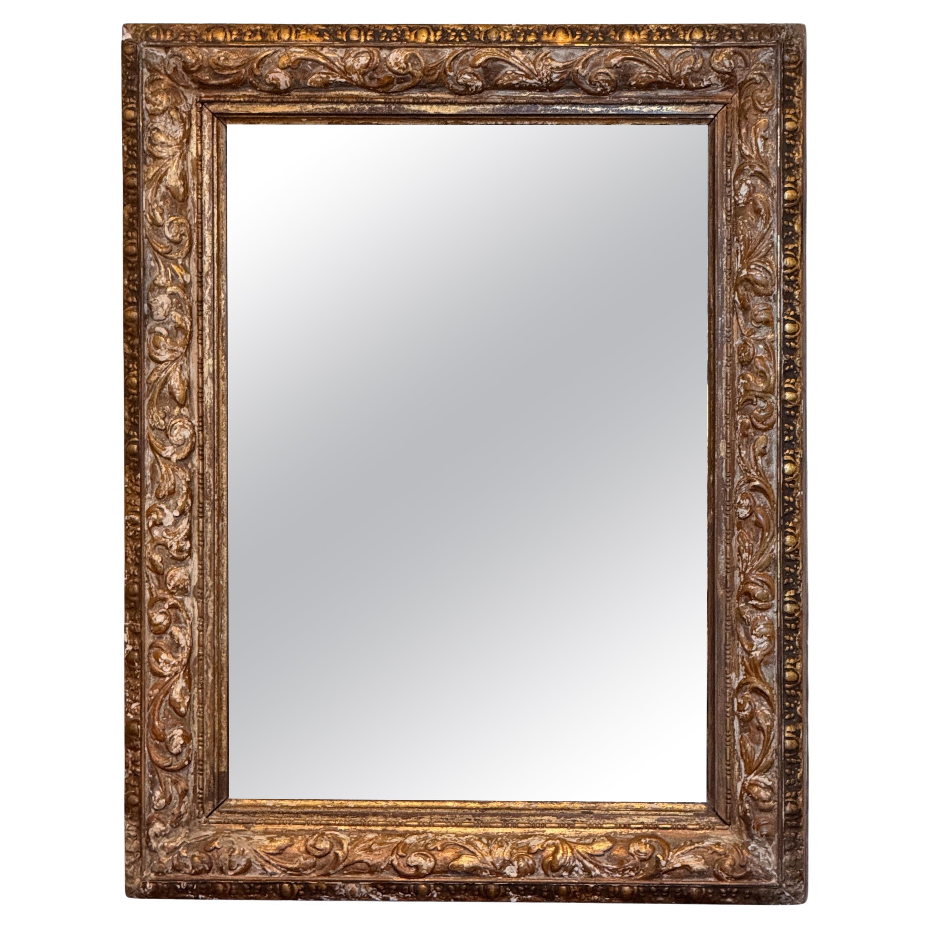 19th Century Gilt Gesso Framed Mirror