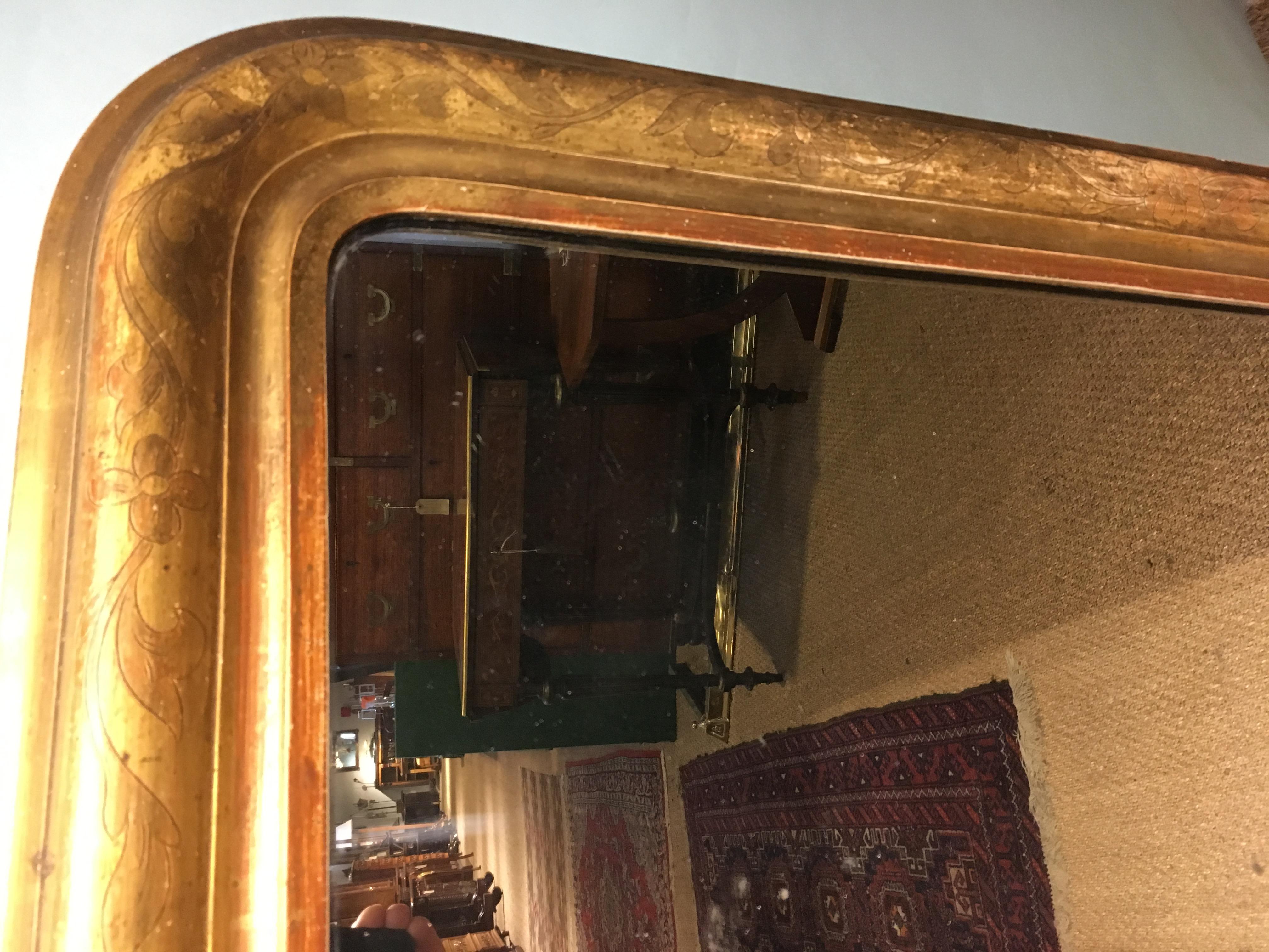 Good 19th century gilt mirror

French, circa 1870s with original glass and pine backboards.

Measures: Height 41 inches

Width 31 inches.

    