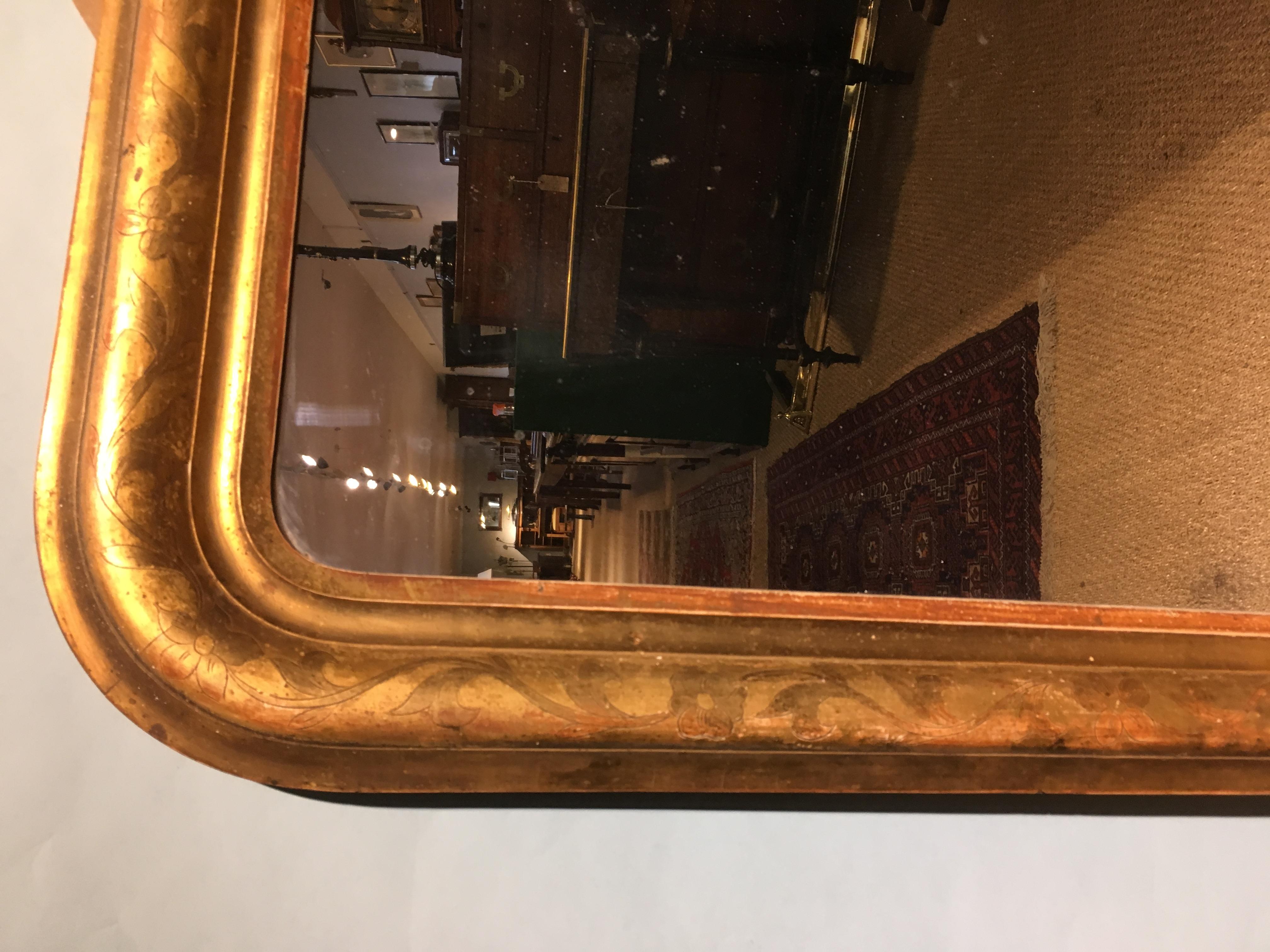 19th Century Gilt Mirror 1
