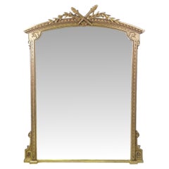 19th Century Gilt Overmantle Mirror