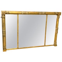 19th Century Gilt Overmantle Mirror