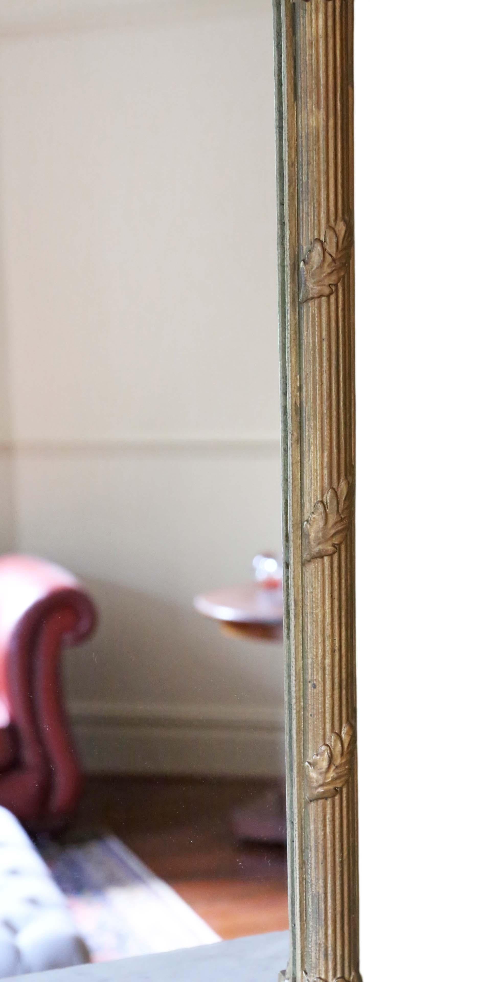 19th Century Gilt Overmantle Or Wall Mirror 1