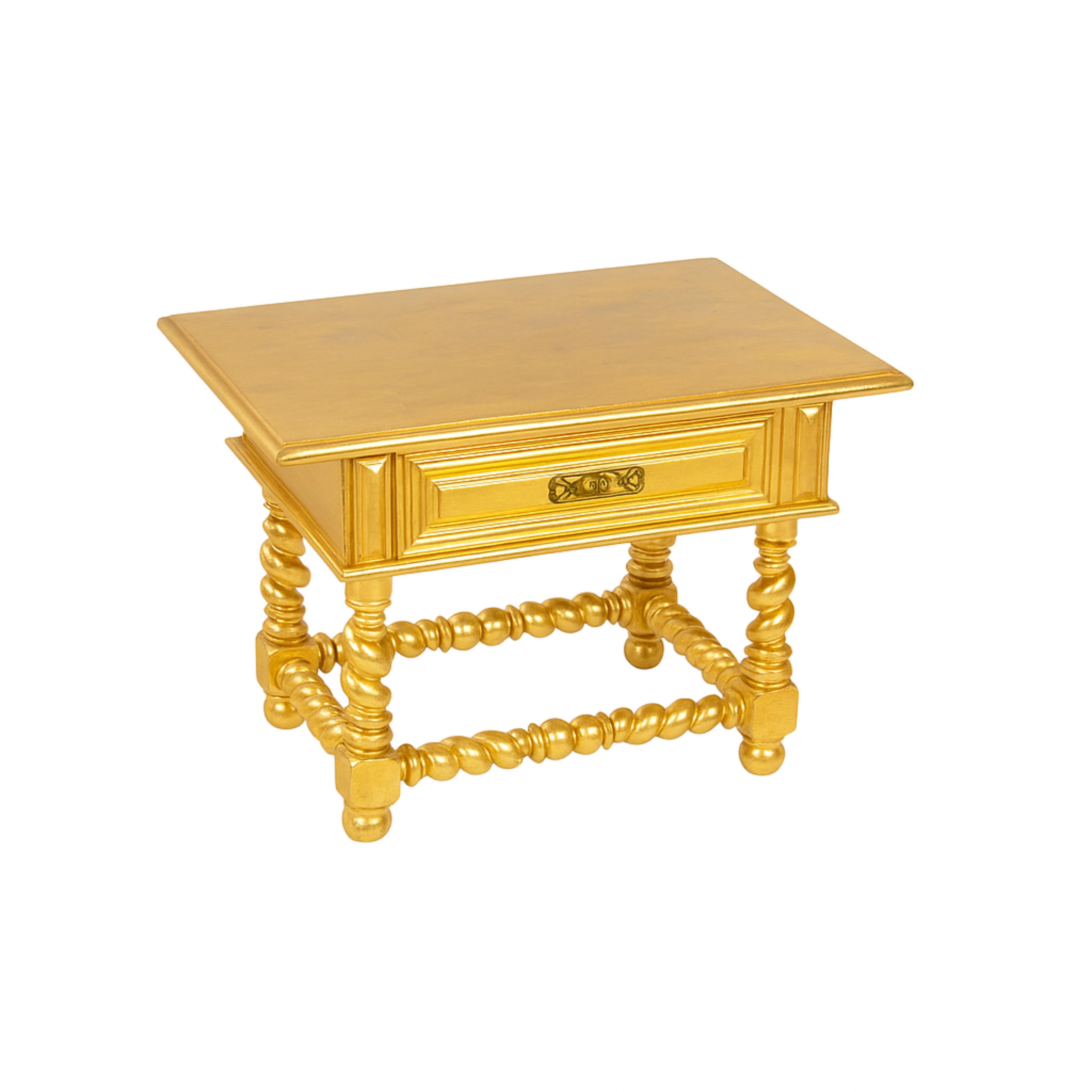 XIXe siècle Table centrale baroque du 19e siècle, finition dorée en vente