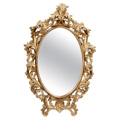 19th Century Gilt Rococo-style Wall Mirror