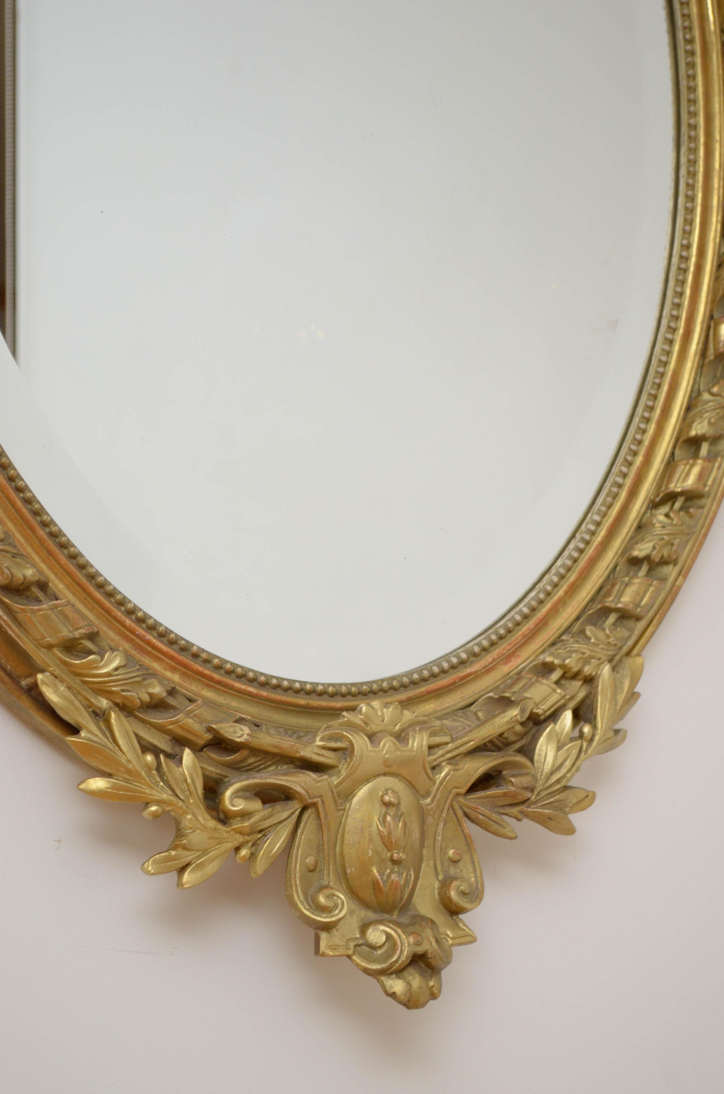 19th Century Gilt Wall Mirror 3