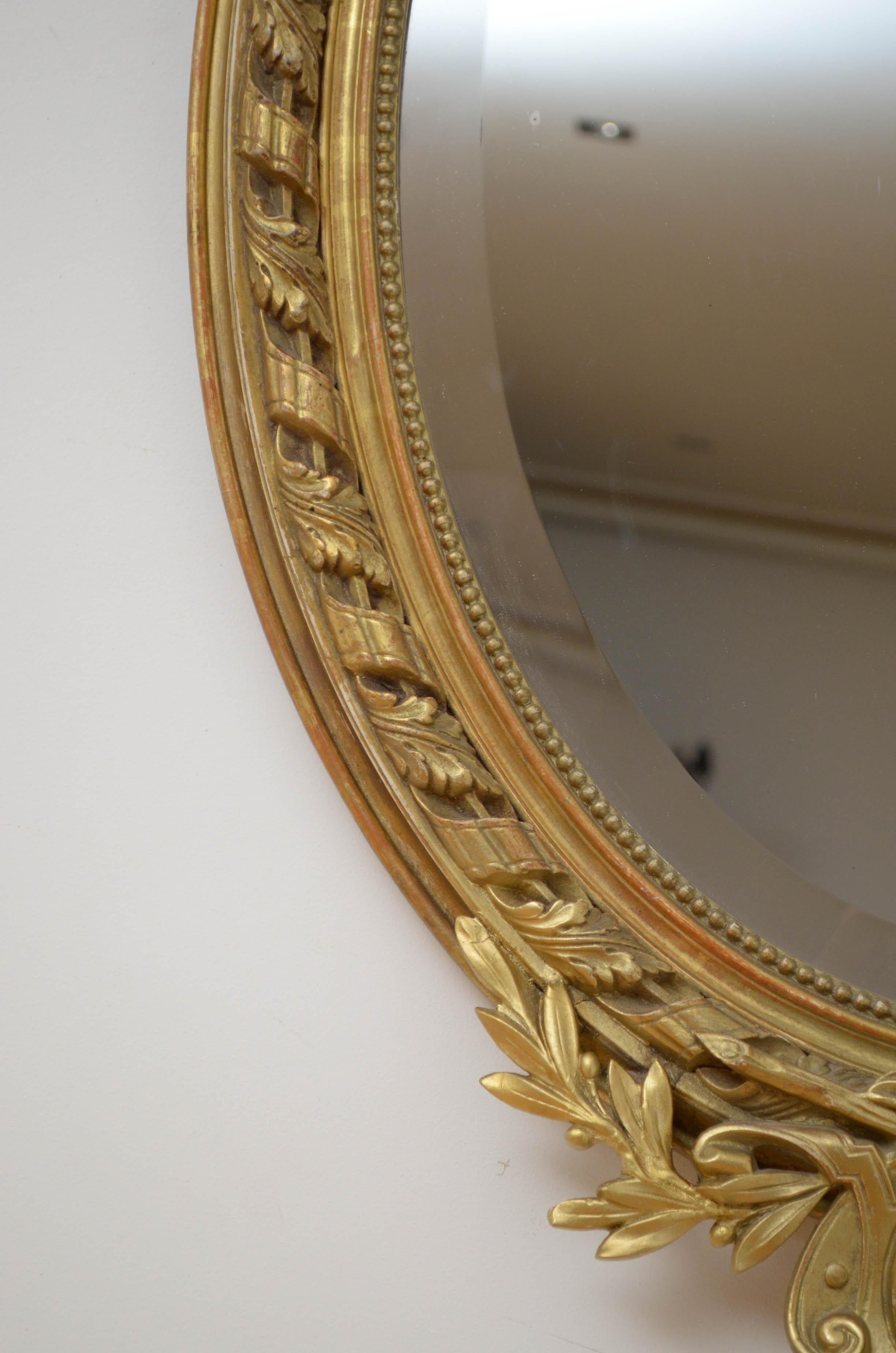 Louis XV 19th Century Gilt Wall Mirror