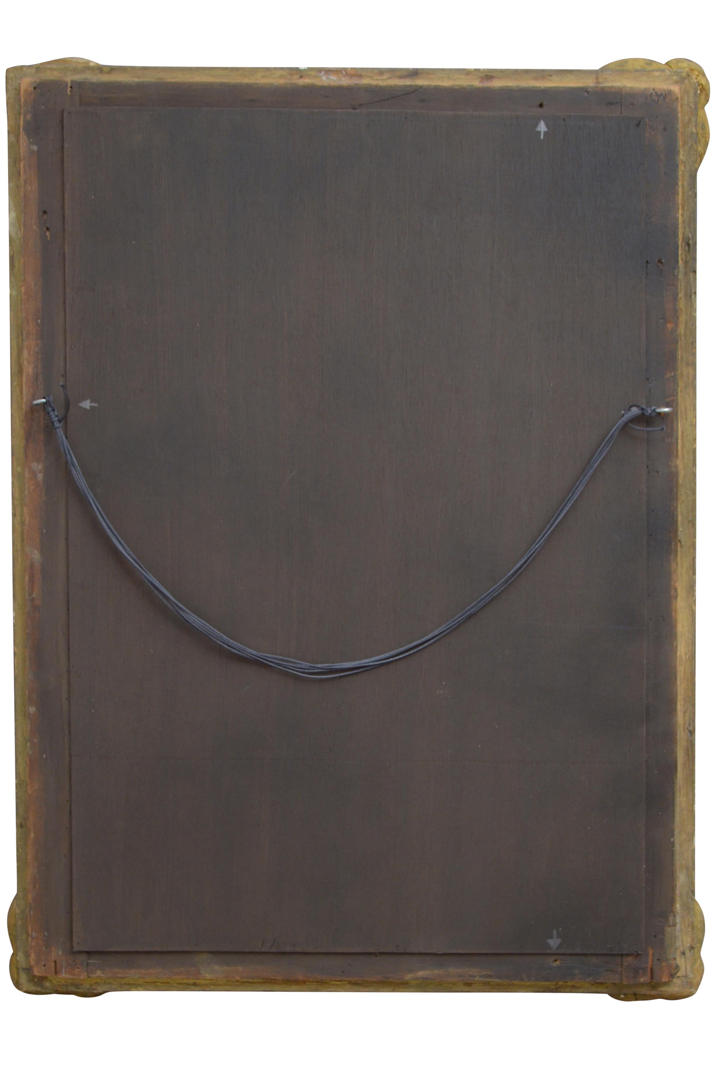 19th Century Gilt Wall Mirror Gilded Overmantel H104cm For Sale 6