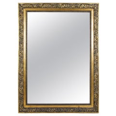 19th Century Gilt Wall Mirror with Floral Design, Austria, circa 1890