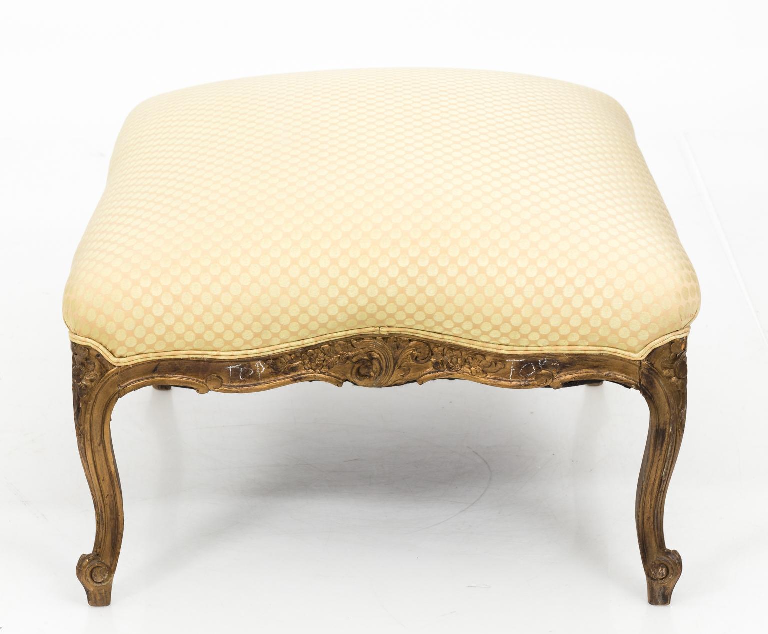 19th Century Giltwood Chaise Lounge Chair For Sale 5