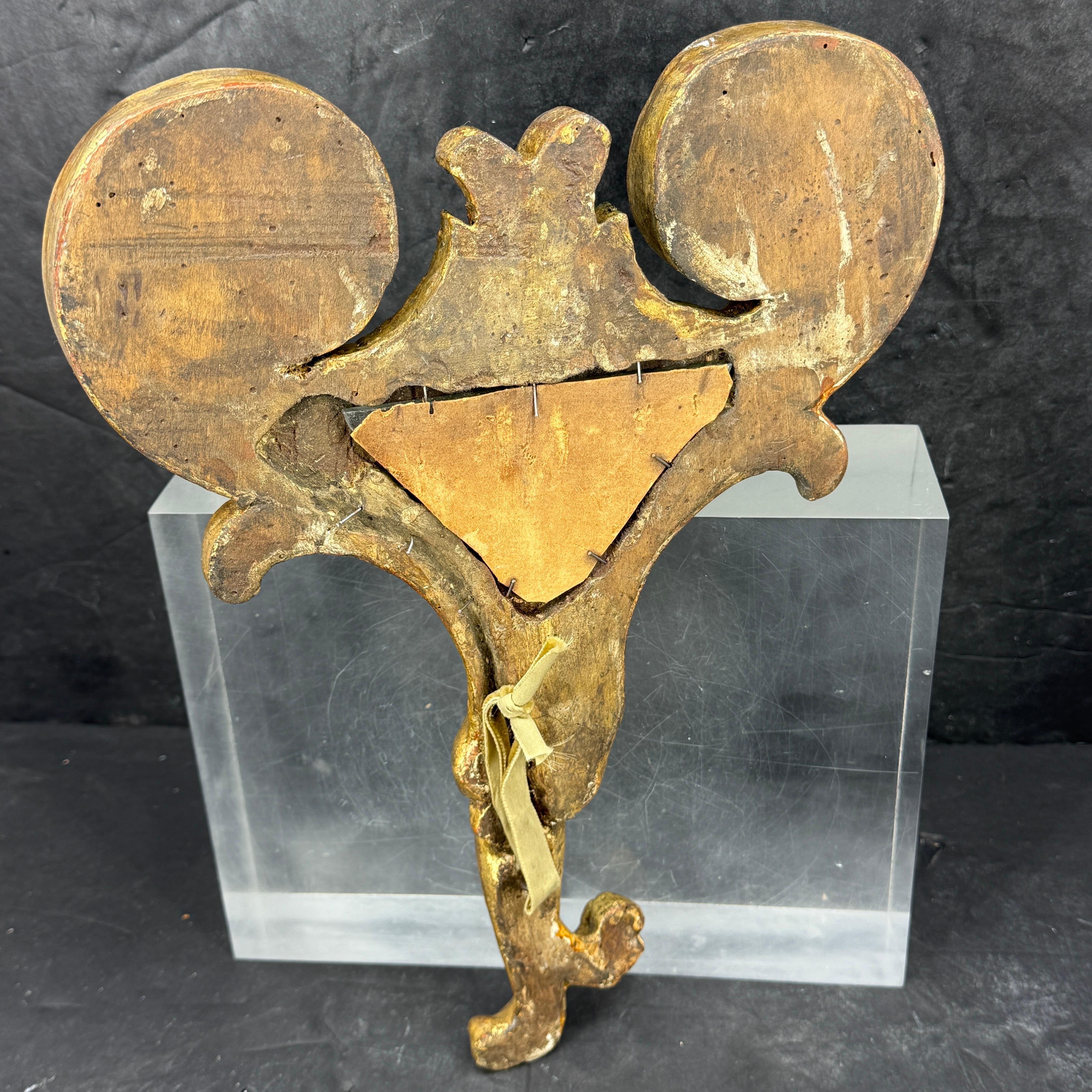 Sculpture architecturale du XIXe siècle en fragments de Wood doré, France en vente 2