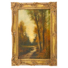 19th Century Gilt Wood Framed Oil / Canvas Painting