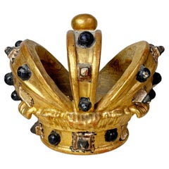 19th Century Giltwood and Gesso Catholic Processional Crown