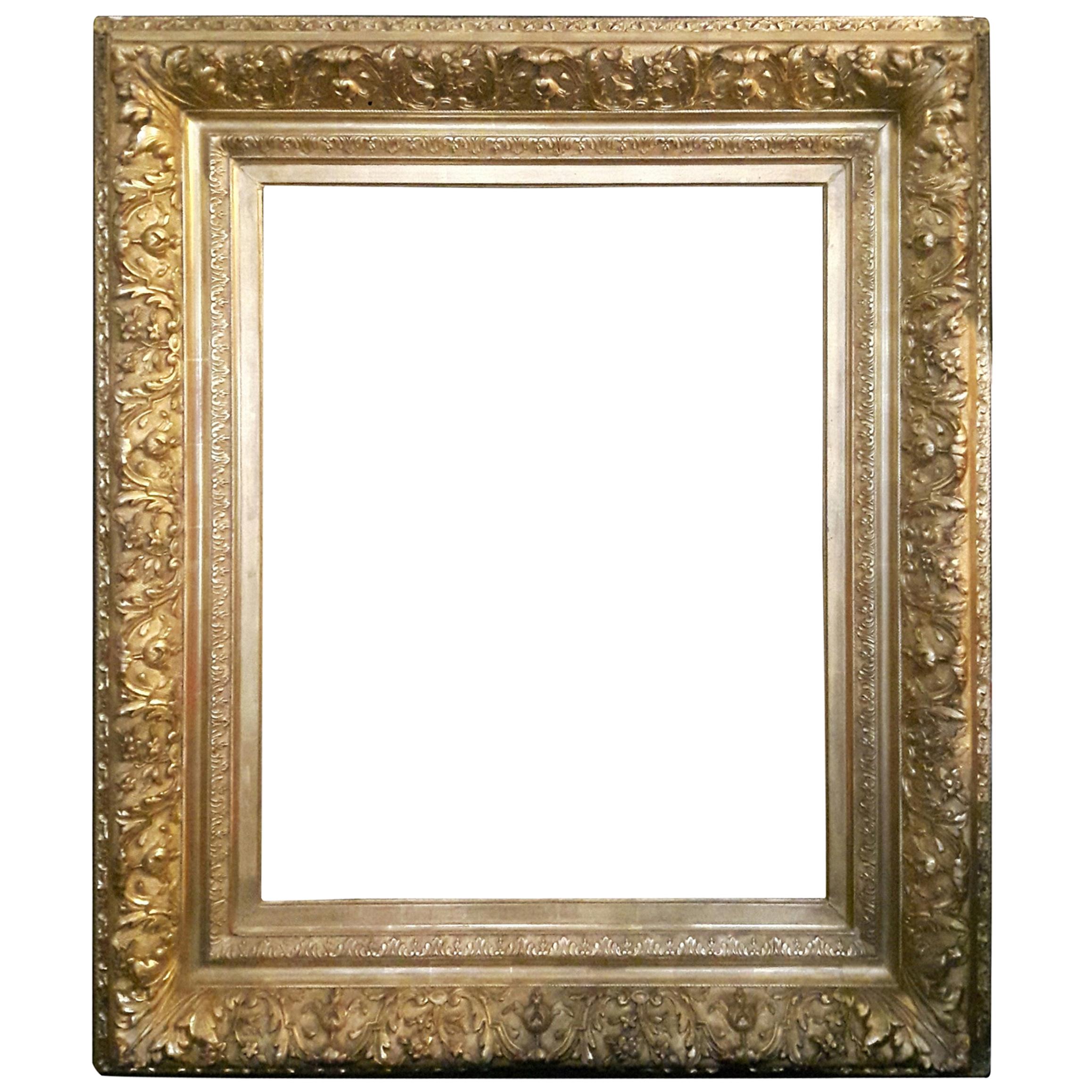 19th Century Giltwood and Gesso Frame