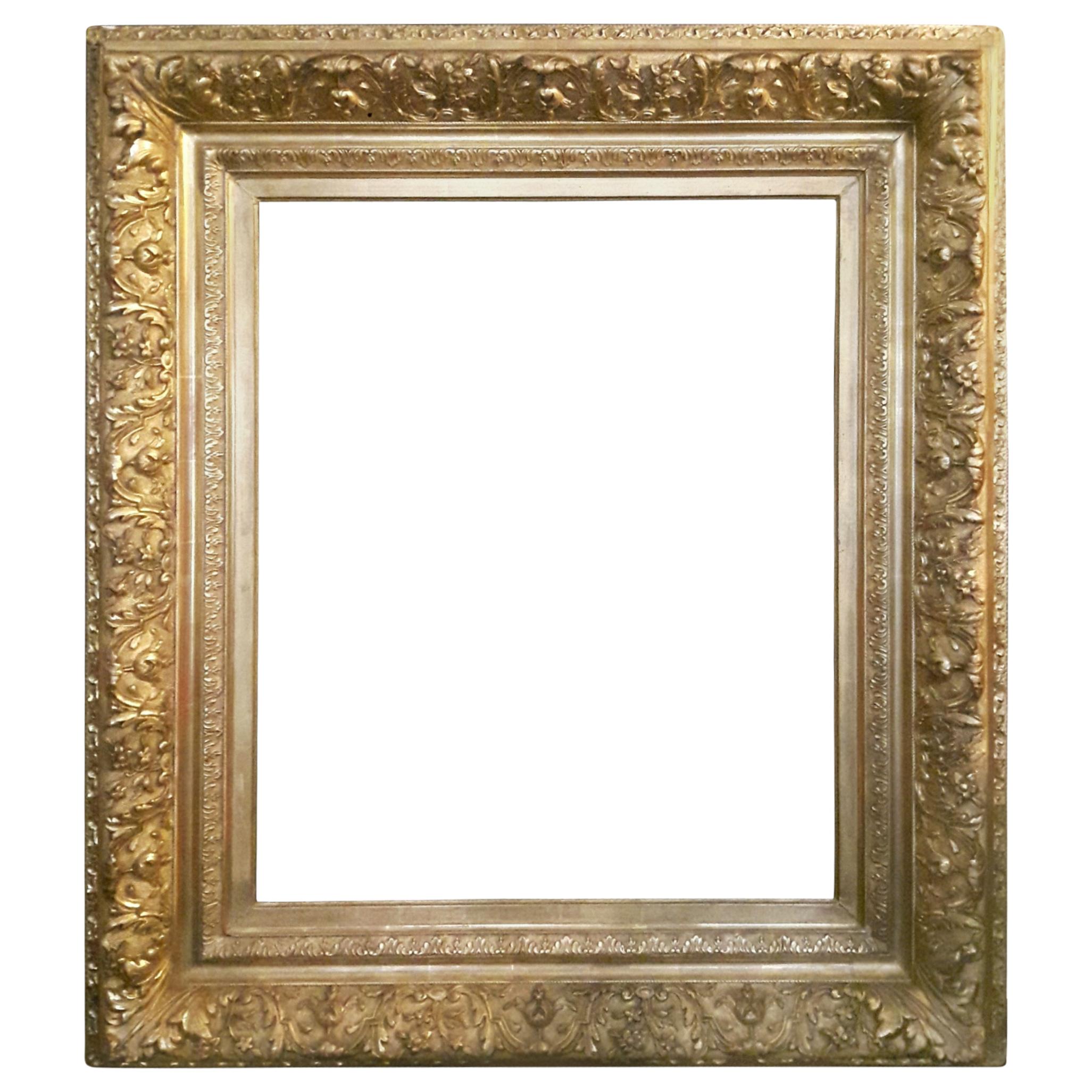 19th Century Giltwood and Gesso Frame