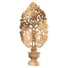 19th Century Giltwood Baroque Church Altar Vase