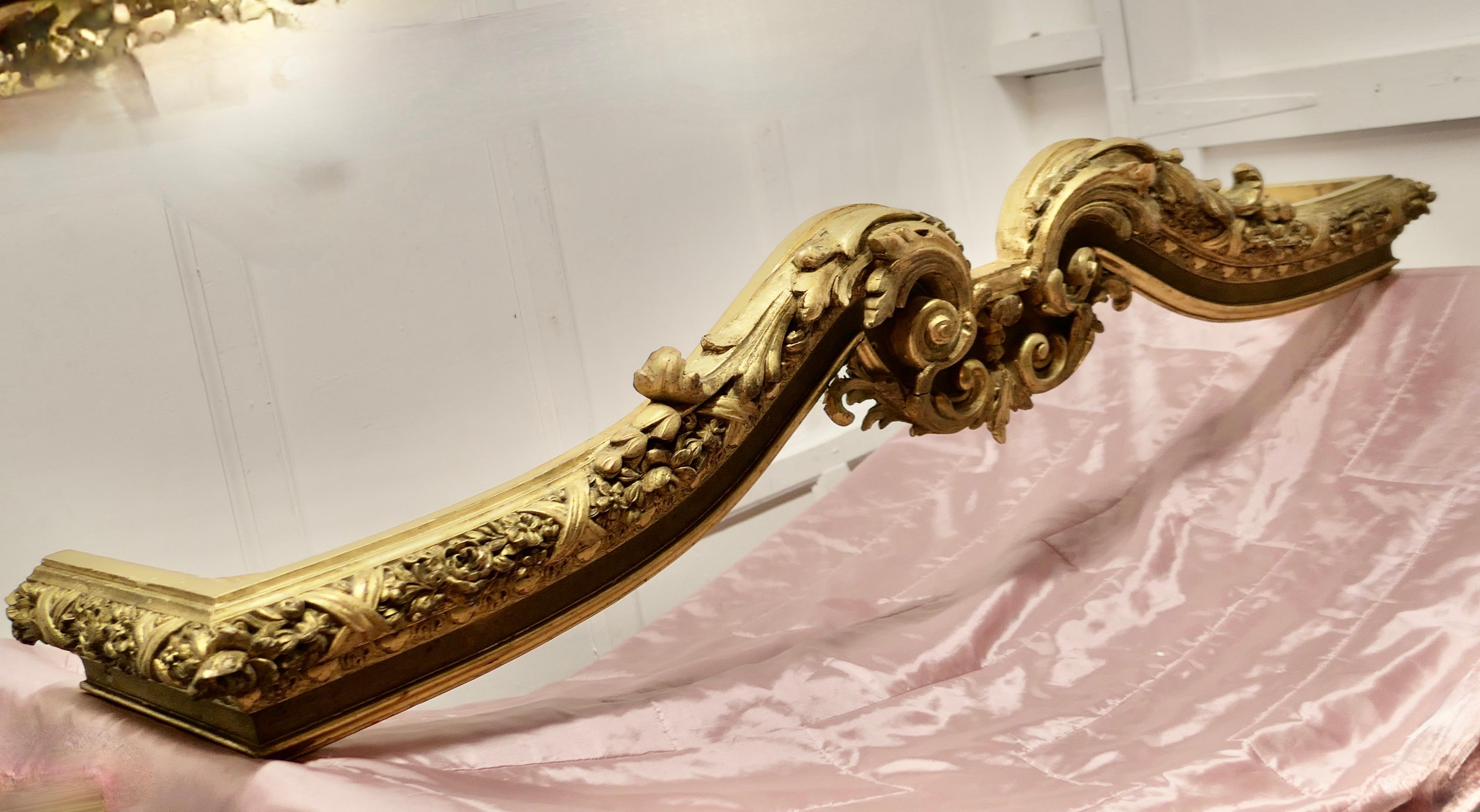 19th Century Giltwood Ciel de Lit Bed Canopy Corona

This Ciel de Lit is superbly carved and gilded, it has a stunning Swans Neck shape

The piece is in very good condition with a lovely patina and rich colour, on the inside there are the original